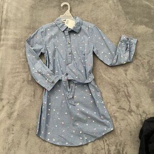 H&M Blue Kids Dress with Heart Motif